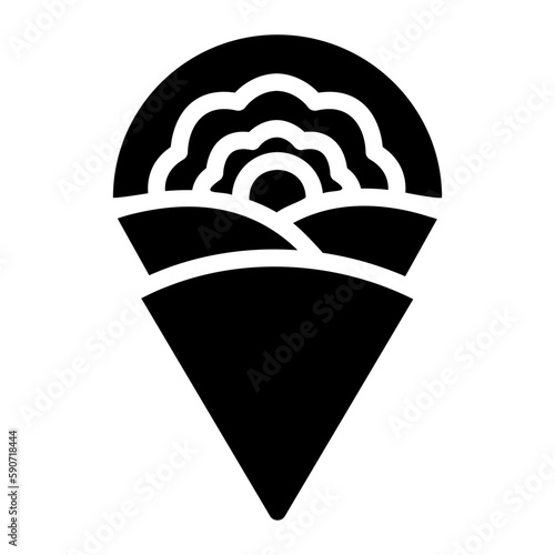 crepe glyph icon