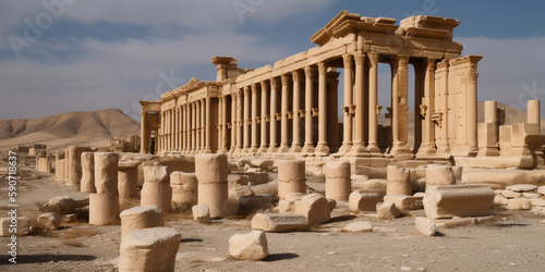 The city of Palmyra lies photo