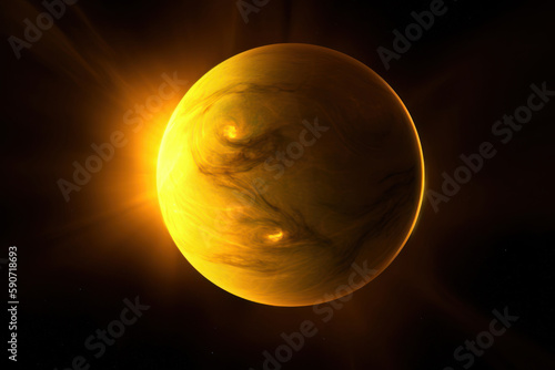 Unknown yellow planet photo