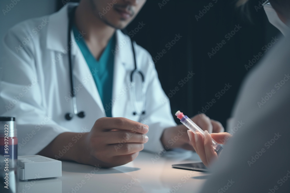Medication Treatment Discussion: Close-Up on Doctors' Hands Medication Treatment Discussion: Close-Up on Doctors' Hands