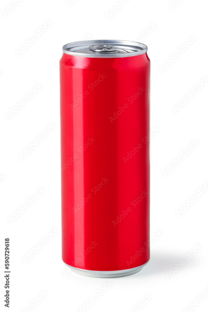 Tin can with drink