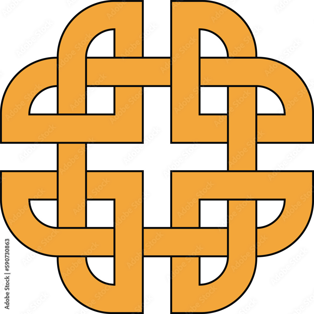 Obraz premium Celtic knot vector image