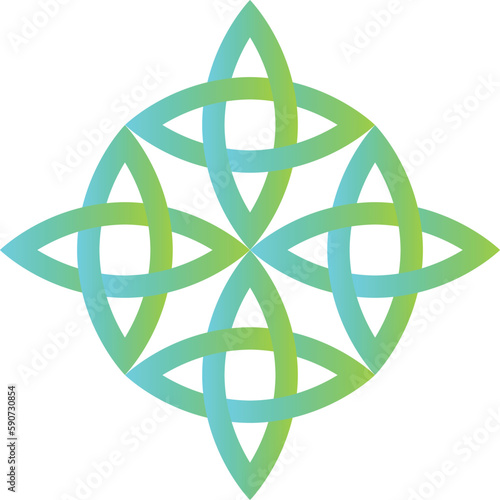 Celtic knot vector image