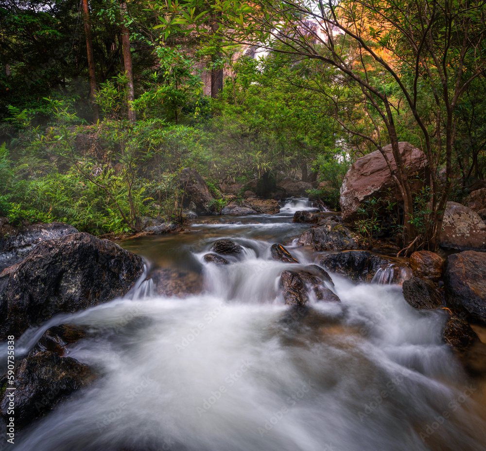 Klonglan water fall in Khlong Lan National Park Klonglan water fall in Khlong Lan National Park