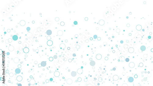 Abstract circle design backgrounds of various sizes scattered free in blue tones.