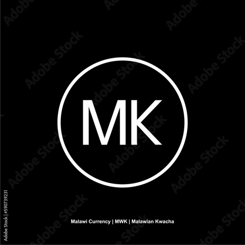 Malawi Currency Symbol, Malawian Kwacha Icon, MWK Sign. Vector Illustration photo
