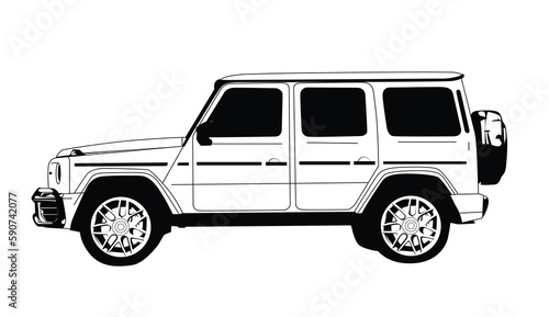 off road vehicle vector