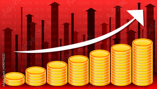 Économie et Inflation - Rouge