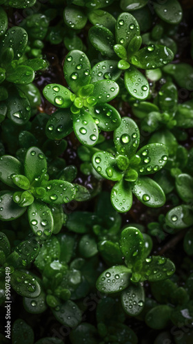 Thyme, adorned with glisten...