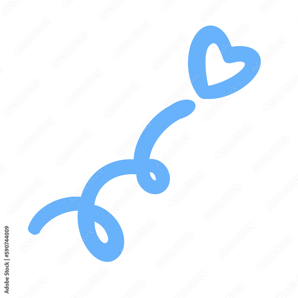 blue heart element icon decoration blue heart element icon decoration