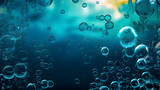 bubbles under water diving background