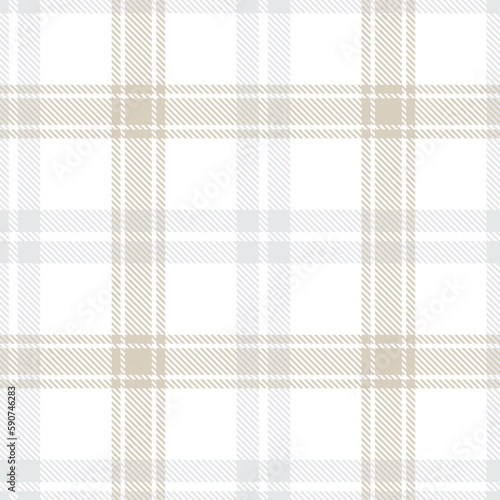 Neutral Colour Classic Plaid textured Seamless Pattern