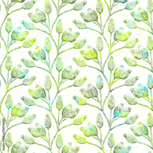 Seamless background with floral ornament. Grunge retro background for package design, wrapper, background and postcard. Seamless pattern with flowers on a white background.