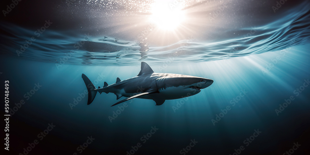Great Shark Under The Sea Great Shark Under The Sea