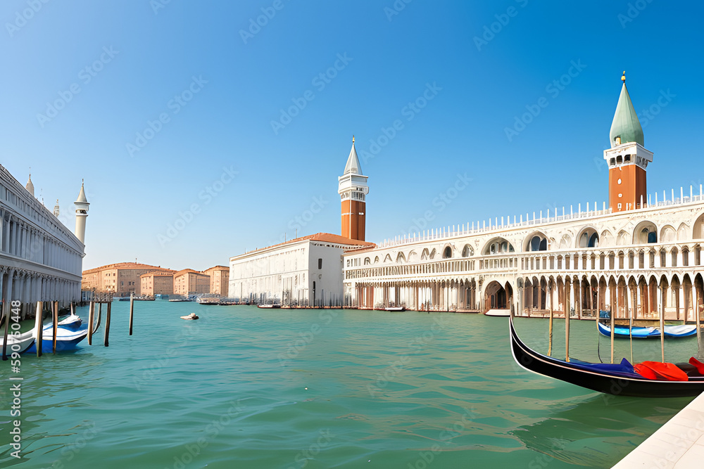 Piazza San Marco and The Doge's Palace,Venice,Italy