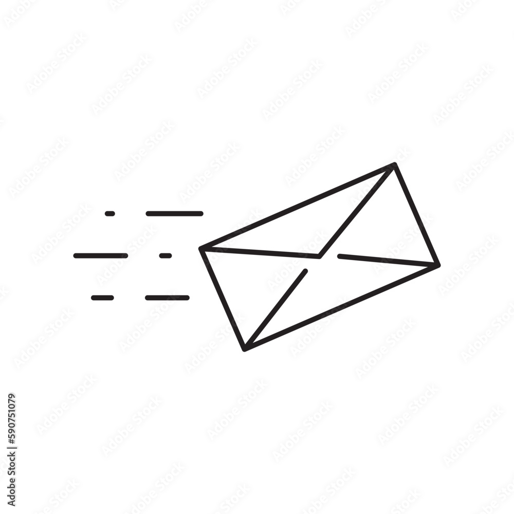 Envelope vector icon. Mail flat sign design. Envelope symbol pictogram. UX UI icon Envelope vector icon. Mail flat sign design. Envelope symbol pictogram. UX UI icon