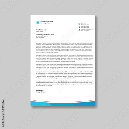 Letterhead design template