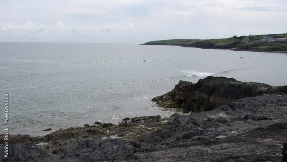 The Irish coastline offers awe-inspiring vistas of rough-hewn rocks that jut out into the Atlantic Ocean. The Irish coastline offers awe-inspiring vistas of rough-hewn rocks that jut out into the Atlantic Ocean.