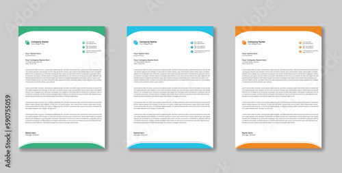 Letterhead design template