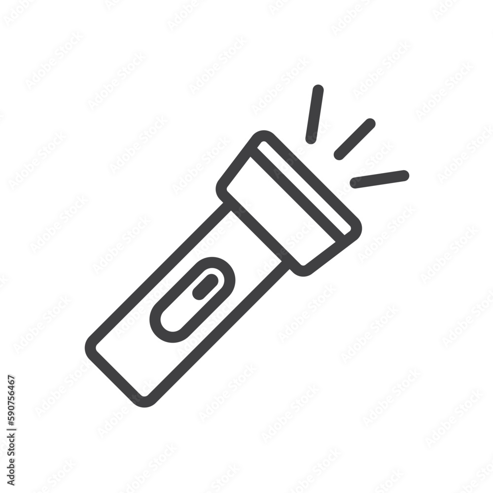Flashlight vector icon. Flashlight flat sign design. Flashlight symbol pictogram. UX UI icon Flashlight vector icon. Flashlight flat sign design. Flashlight symbol pictogram. UX UI icon