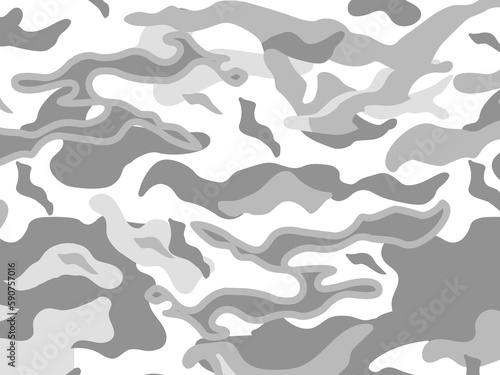 seamless camouflage pattern at white background 