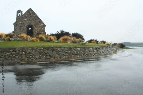 Beautiful shot of The Church of the Good Shepherd in New Zealand