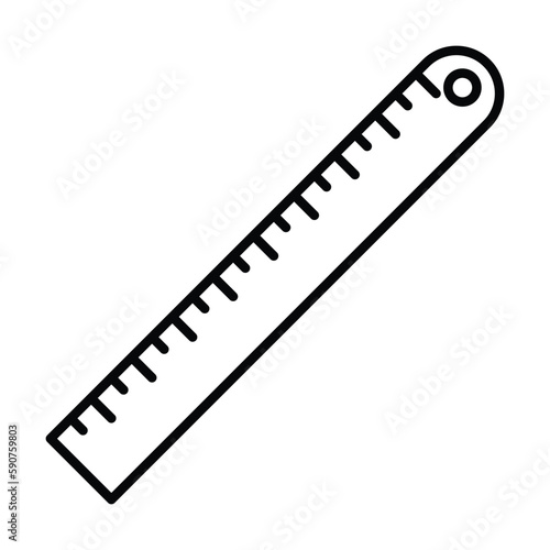 ruler icon, tool vector, measurement illustration