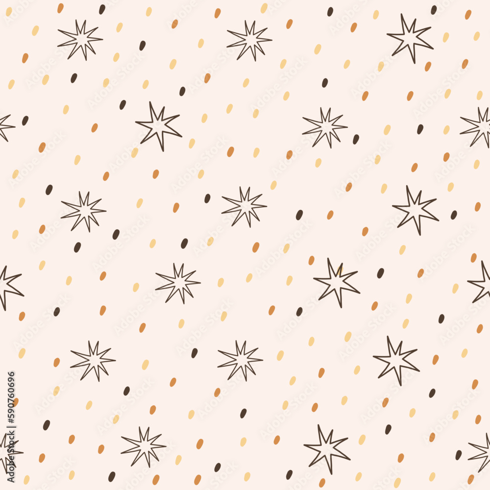 seamless kids pattern with stars in boho colors seamless kids pattern with stars in boho colors