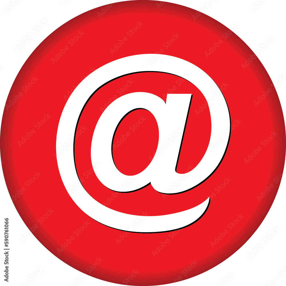 Email icon red button Png Email icon red button Png