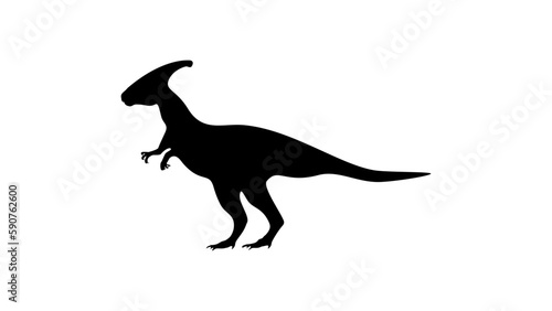 Saurolophus silhouette photo