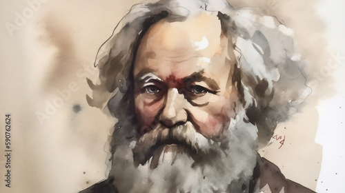 Karl Marx, Comunismo (generativo AI)