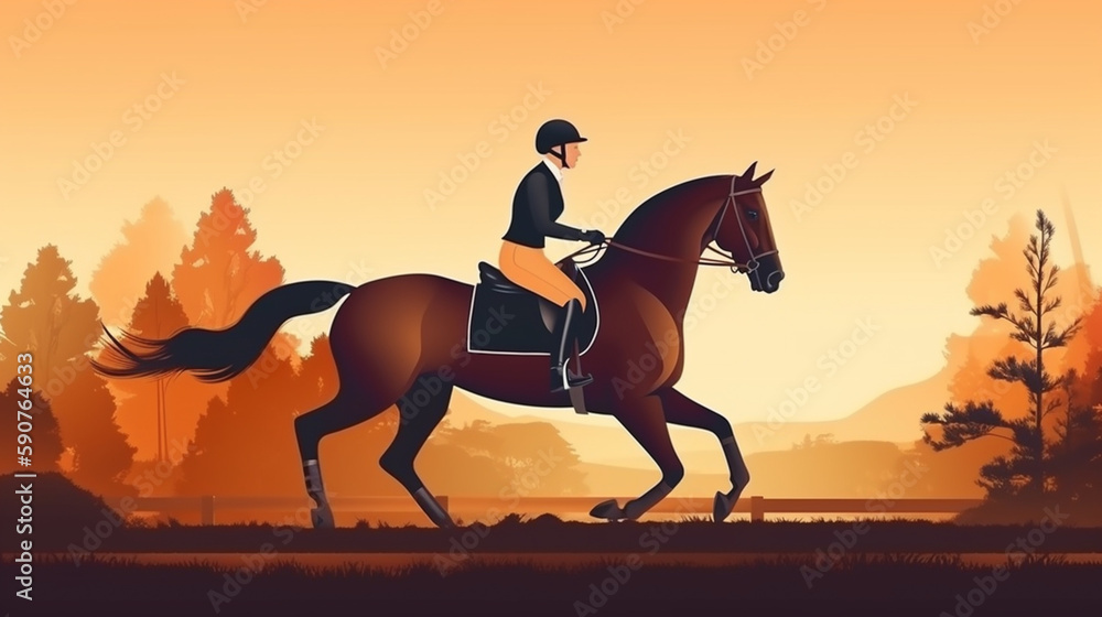 jump and woman on a horse for a course, event or show on a field jump and woman on a horse for a course, event or show on a field