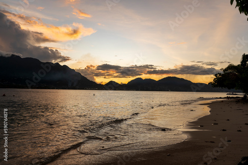 Moyenne Island is surrounded by stunning scenery, with crystal clear waters, lush vegetation, and towering granite rocks. The island also offers panoramic views of the surrounding ocean  photo