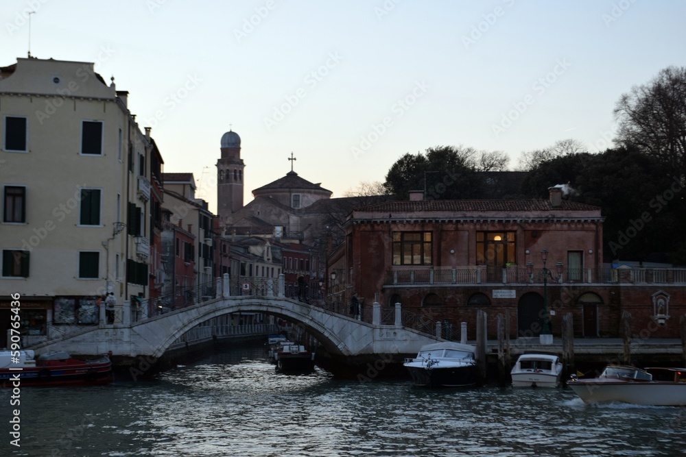 The architecture of the city of Venice. The streets of Venice. Streets of the old town