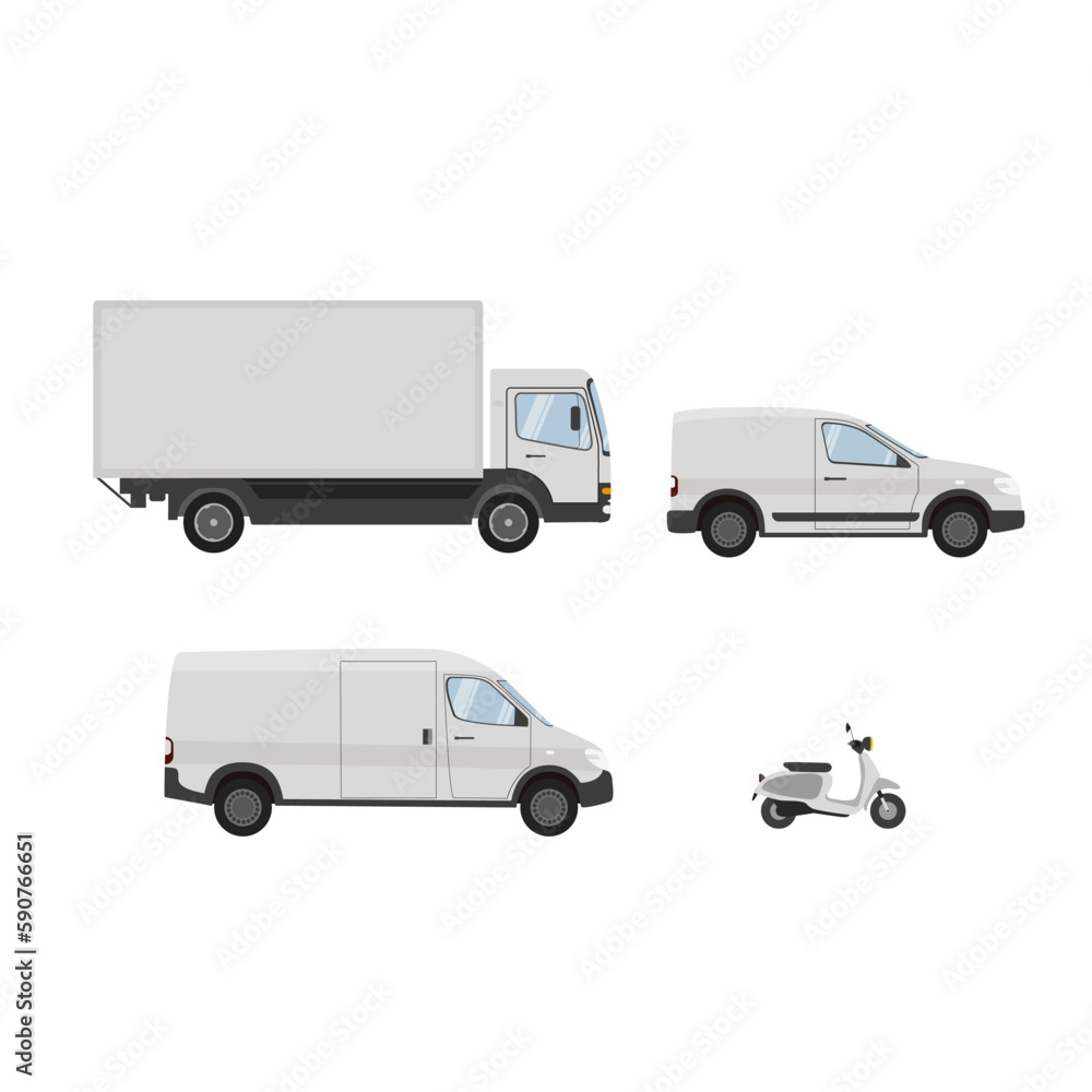 Urban, city cars and vehicles transport vector flat icons set. Car vehicle, car transport,  car transportation illustration vector