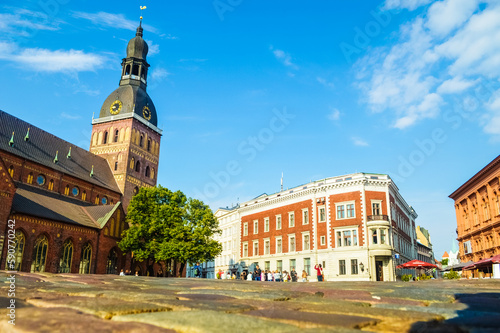 Riga old town city center, Latvia