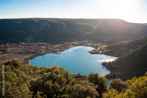 Laguna de el Tobar  Tobar lake in the mountains of Cuenca  Spain