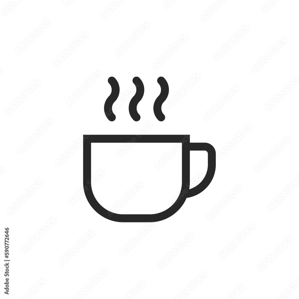 Coffee cup icon, isolated Coffee cup sign icon, vector illustration Coffee cup icon, isolated Coffee cup sign icon, vector illustration