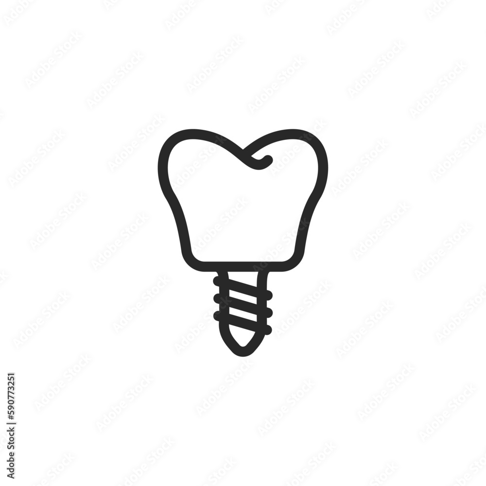Dental icon, isolated Dental sign icon, vector illustration Dental icon, isolated Dental sign icon, vector illustration