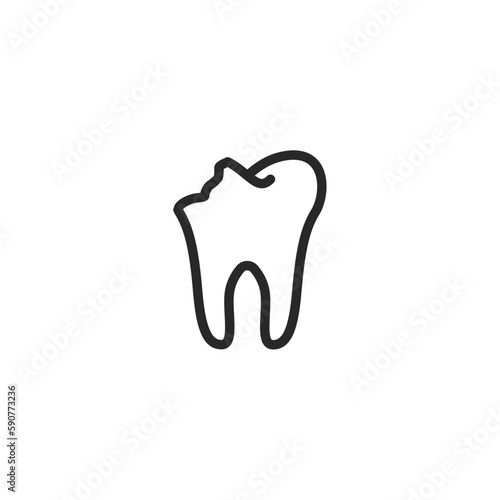 Dental icon, isolated Dental sign icon, vector illustration