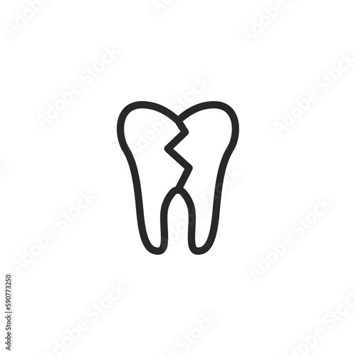 Dental icon, isolated Dental sign icon, vector illustration