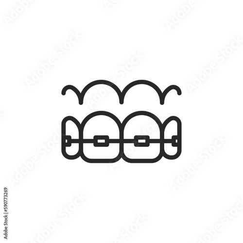 Dental icon, isolated Dental sign icon, vector illustration