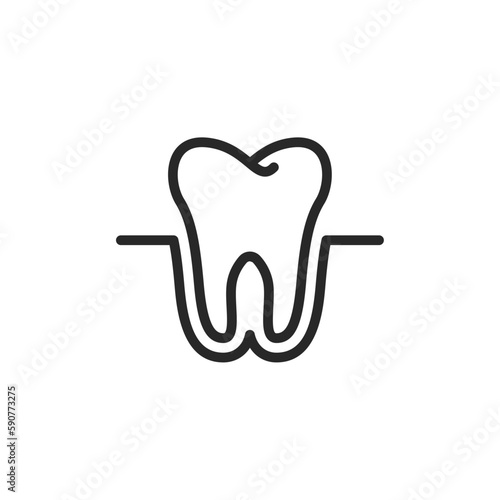 Dental icon, isolated Dental sign icon, vector illustration