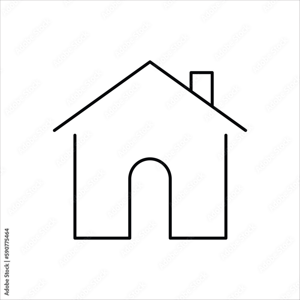 House vector icon. Home flat sign design. House symbol pictogram. Home icon. UX UI icon House vector icon. Home flat sign design. House symbol pictogram. Home icon. UX UI icon