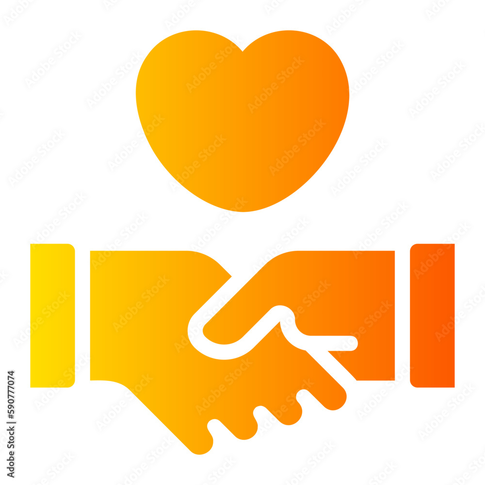 friendly gradient icon friendly gradient icon