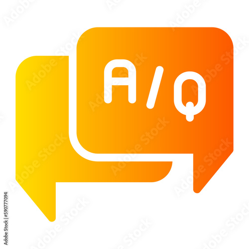 questions gradient icon