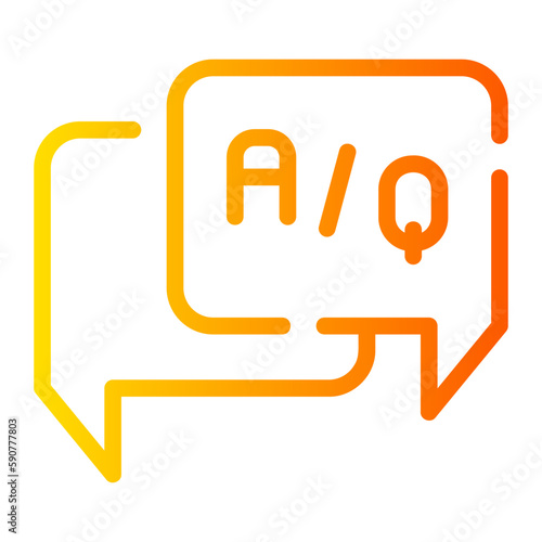 questions gradient icon