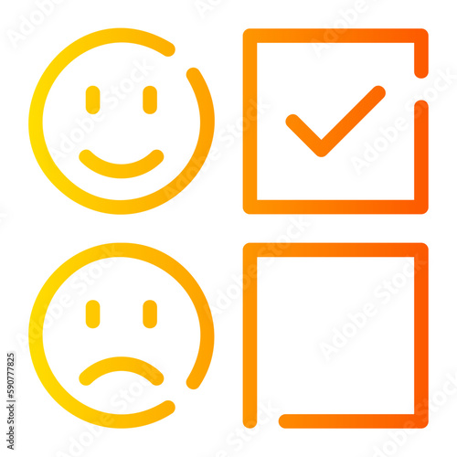 review gradient icon