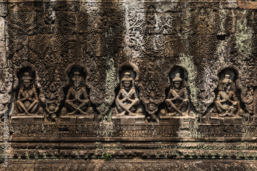 Obraz premium Ruins of ancient Khmer temple in Siem Reap, Cambodia