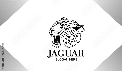 Free vector logo design jaguar icon illustration